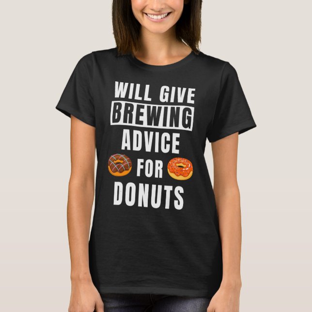 Camiseta Aconselhamento De Criação De Cervejaria Engraçada  (Frente)