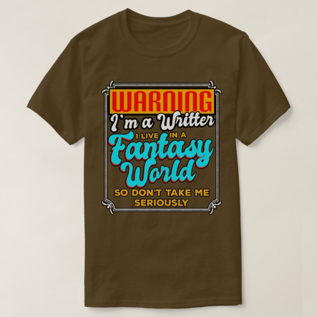Camiseta Aconselhamento De Escritor A Um Escritor Que Eu Vi (Frente do Design)