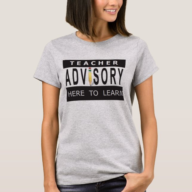 Camiseta Aconselhamento de Professores - Aqui para Aprender (Frente)