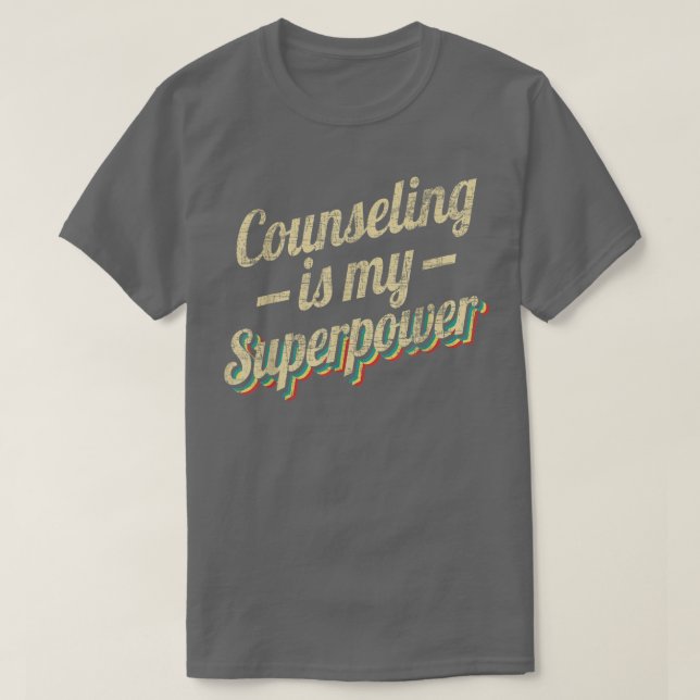 Camiseta Aconselhamento É Meu Conselheiro De Superpotência  (Frente do Design)