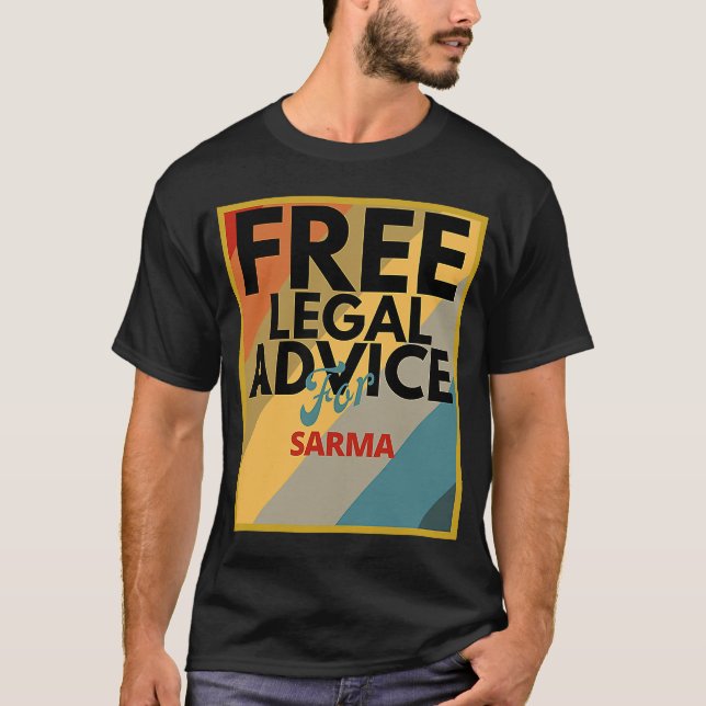Camiseta Aconselhamento Jurídico Gratuito Para Sarma para A (Frente)