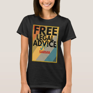 Camiseta Aconselhamento Jurídico Gratuito Para Sarma para A