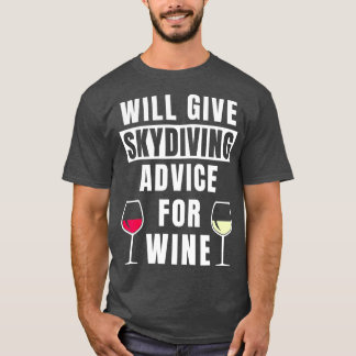 Camiseta Aconselhamento Skydive Para O Skydiver Gear Funny