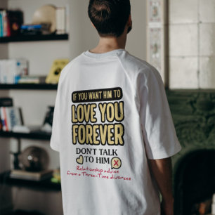Camiseta Aconselhamento sobre Amor para Sempre (de um Divór