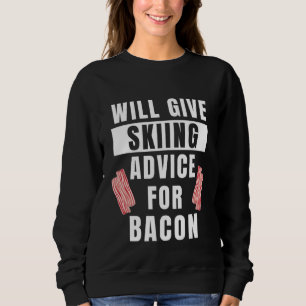 Camiseta Aconselhamento Sobre Esqui Para Bacon Sports Ski W