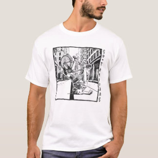 Camiseta Acontece Sério Acidente de Bicicleta Engraçado fam