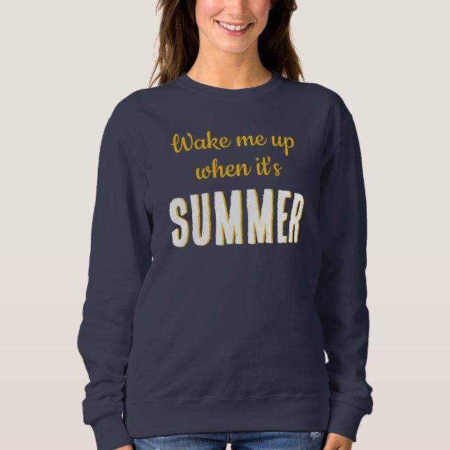 Camiseta Acorda-me quando for Verão (Frente)