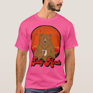 Camiseta Acordado - Bebê Engraçado Bear Bear Drinker Premiu