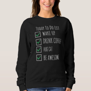 Camiseta Acordar Beba Café Hug Cat Seja Espetacular Hoje Pa