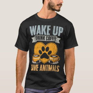 Camiseta Acordar Bebida Café Legal Técnico Veterinário Sa