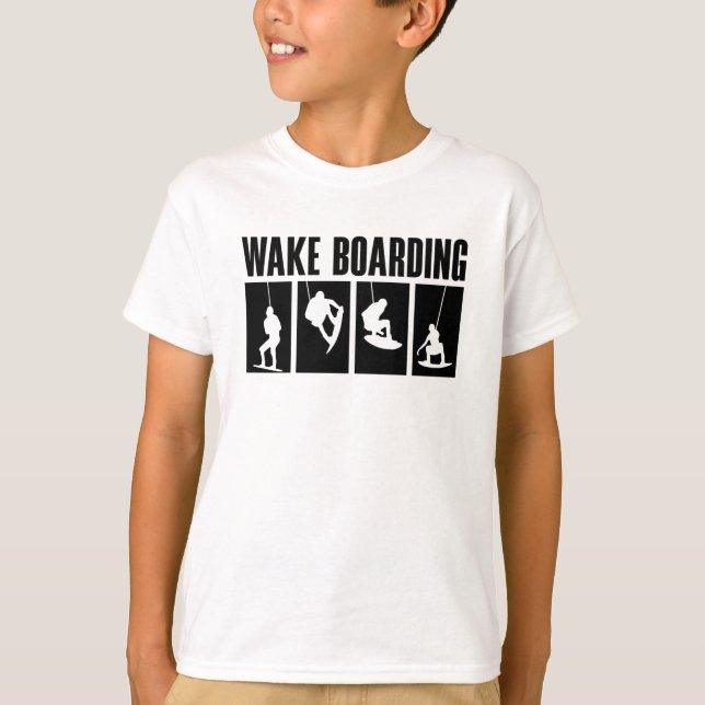 Camiseta Acordar de Wakeboarder Wakeboard (Frente)