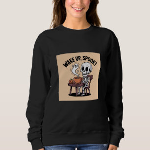 Camiseta Acordar Espetáculo Do Saco Do Café Halloween Engra