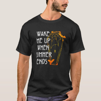 Camiseta Acordar-Me Quando O Verão Acabar O Dia Das Bruxas