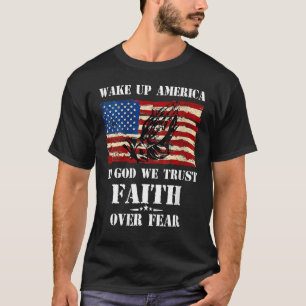 Camiseta Acordar Nos Eua Em Deus Confiamos Na Fé No Dia Do 