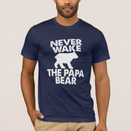 Camiseta Acordar O Papá Urso Pai Aniversário