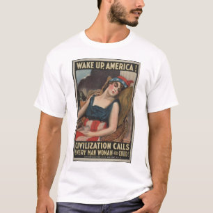 Camiseta Acordar Para Cima-1917