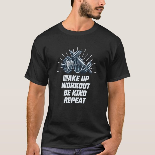 Camiseta Acordar Para Cima - Seja gentil Com Ajustado De Co (Frente)