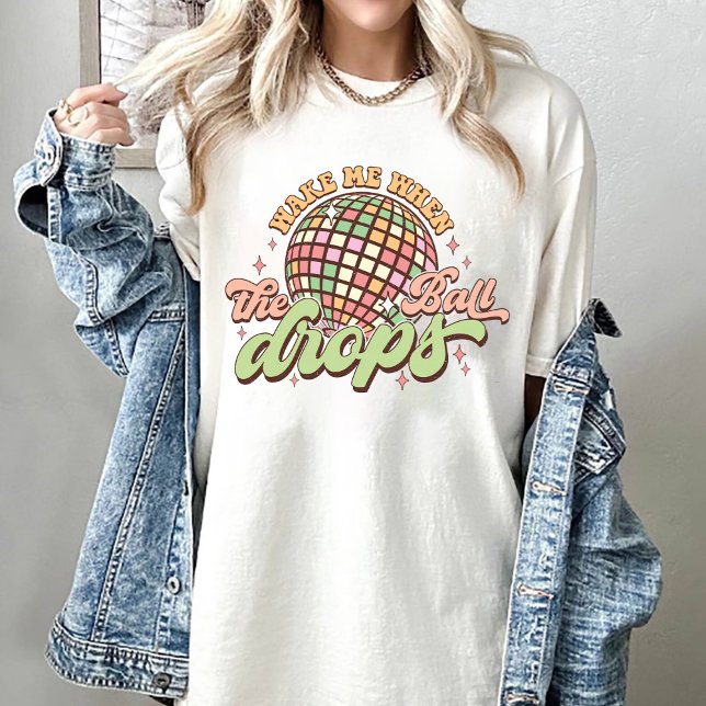 Camiseta Acordar Quando A Bola Cair Ano Novo 2024 (Criador carregado)