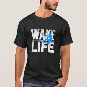 Camiseta Acordar Surfing Gif Boat Lake Wakesurfing