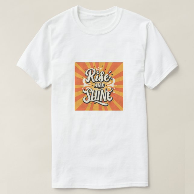 Camiseta Acorde e brilhe (Frente do Design)