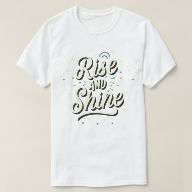 Camiseta Acorde e brilhe (Frente do Design)