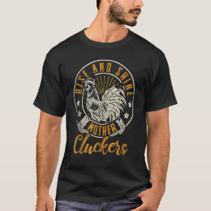 Camiseta Acorde e Brilhe Mãe Cluckers Frango Mãe Fazendeira