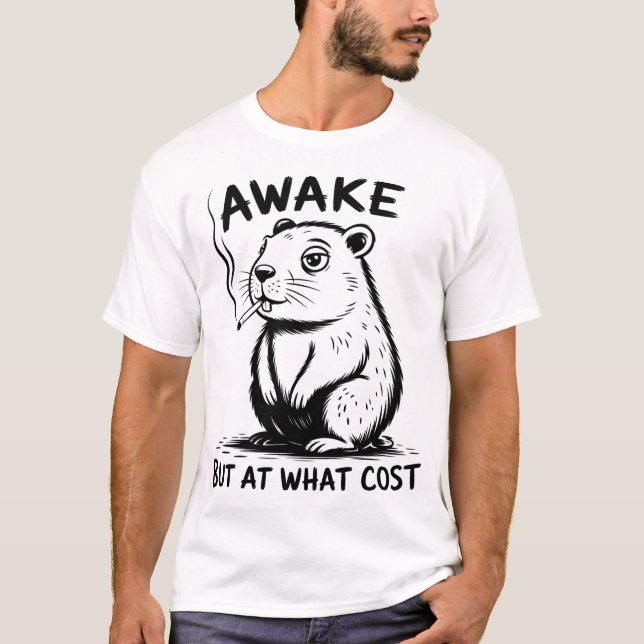 Camiseta Acorde, Mas A Que Custo, Capybara (Frente)