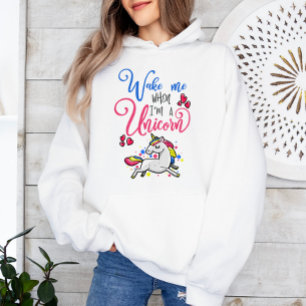Camiseta Acorde-me acima de quando eu sou um unicórnio