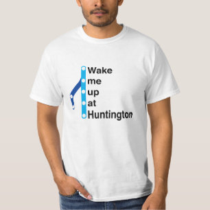 Camiseta Acorde-me acima na estação de Huntington