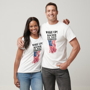 Camiseta ACORDE O Racismo Não É Patriotismo Direitos Civis
