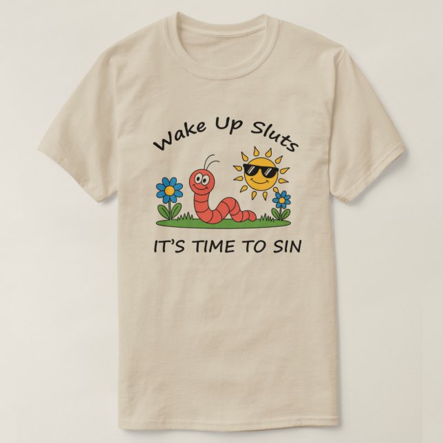 Camiseta Acorde P*utas É Hora de Pecar (Frente do Design)
