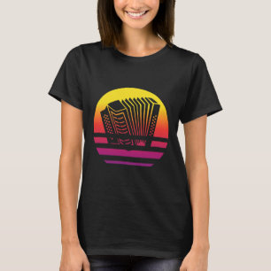 Camiseta Acordeão Estilo Retro Vintage 5
