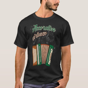 Camiseta acordião virtuoso instrumento musical acordeão