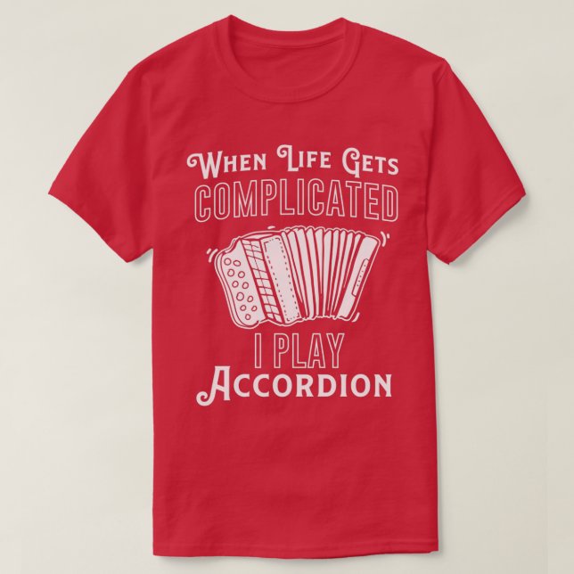 Camiseta Acordion Concertina Melodeon Piano Accordion Gift (Frente do Design)