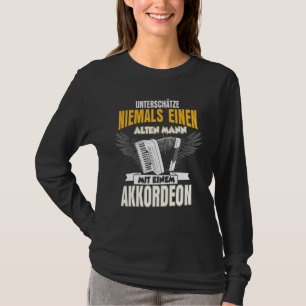 Camiseta Acordion Old Man Musical Music Fisarmonica Conce