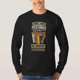 Camiseta Acordionista Acordeão Eu Não Começo Erros
