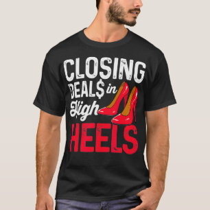 Camiseta Acordo De Encerramento Em Saltos Altos, Engraçada