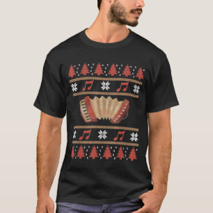 Camiseta Acordo de Natal legal Acordeão Feio Natal