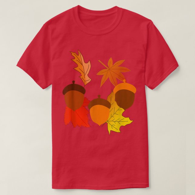 Camiseta Acordos e Folhas de outono do outono (Frente do Design)