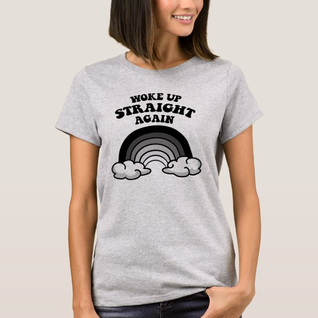 Camiseta Acordou reto novamente (Frente)