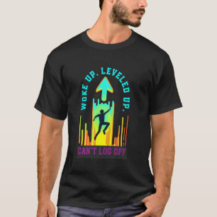 Camiseta Acordou subiu de nível não consegue sair meditar c