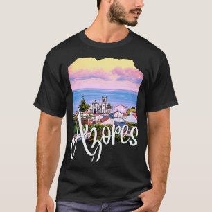Camiseta Açores Portugal Raízes Portuguesas Açores Souvenir