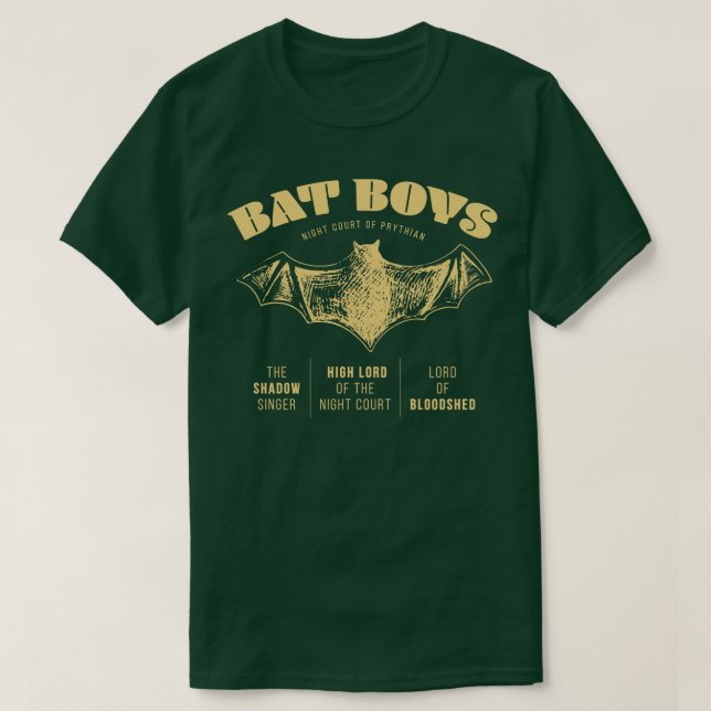 Camiseta Acotar Bat Boys Rhysand Azriel Cassian 3 (Frente do Design)
