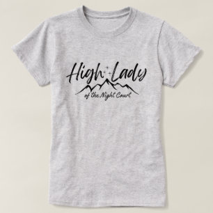 Camiseta ACOTAR Feyre Alta-dama do Tribunal Noturno Velaris