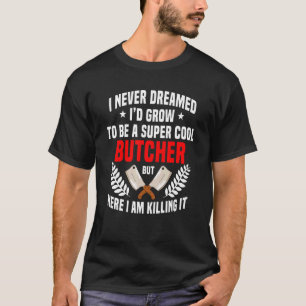 Camiseta Açougueiro Cool Flesher Quem Faz Carne Susurrante