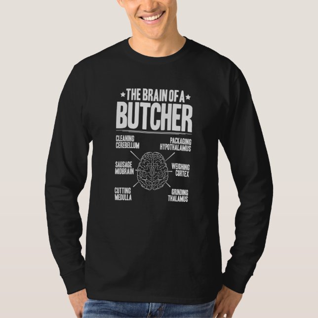 Camiseta Açougueiro de Cérebro Típico (Frente)