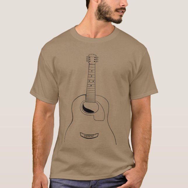 Camiseta Acoustic Guitar Instrumental Band Guitarist family (Frente)