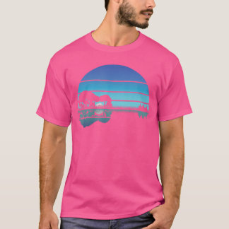 Camiseta Acoustic Guitar Lake Guitarist Musician Music Rock