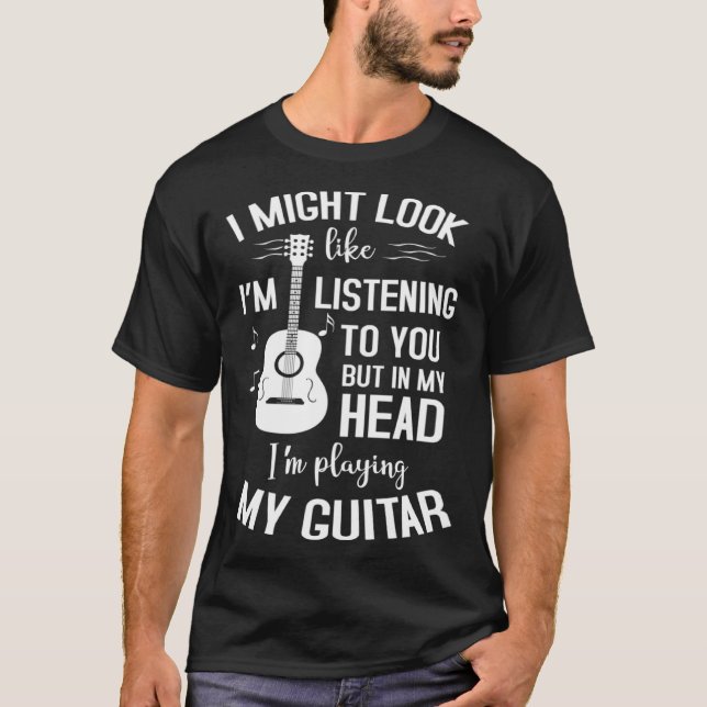 Camiseta Acoustic Guitar Strings Electric Guitar Accessorie (Frente)