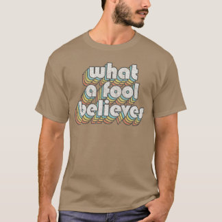 Camiseta Acredita em Estilo Retro Louco Música Vintage Rock